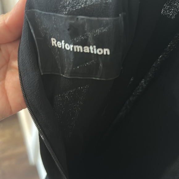 NWT Reformation Peridot Dress in Black Size 8 - Picture 8 of 10